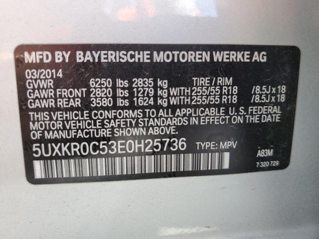 Photo 14 from auction – 2014 BMW X5 XDRIVE3 with VIN 5UXKR0C53E0H25736