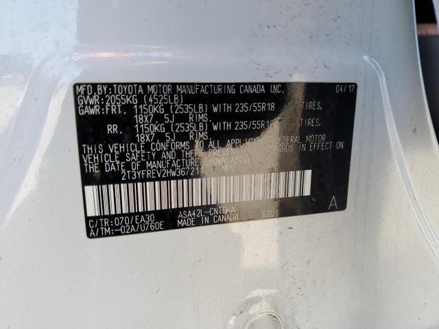 Photo 14 from auction – 2017 TOYOTA RAV4 LIMIT with VIN 2T3YFREV2HW367211