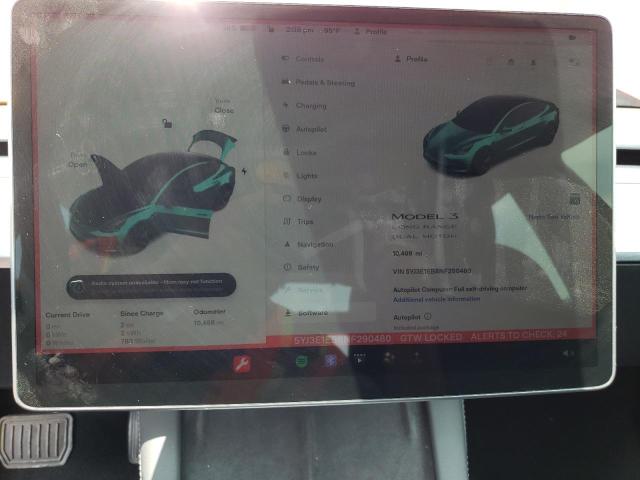 Photo 9 from auction – 2022 TESLA MODEL 3 with VIN 5YJ3E1EB8NF290480