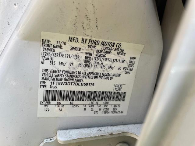 Photo 10 from auction – 2011 FORD F350 SUPER with VIN 1FT8W3DT7BEB56176