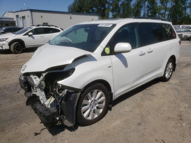 TOYOTA SIENNA XLE 2017 with VIN 5TDDZ3DC5HS187404 - Photo from auction