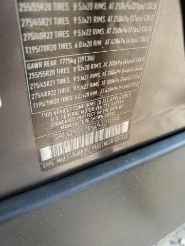 Photo 14 from auction – 2016 LAND ROVER RANGE ROVE with VIN SALGS2EF6GA301094