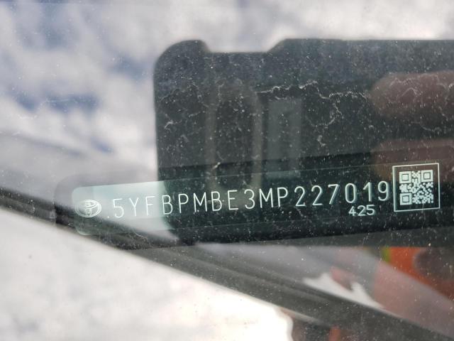 Photo 12 from auction – 2021 TOYOTA COROLLA LE with VIN 5YFBPMBE3MP227019