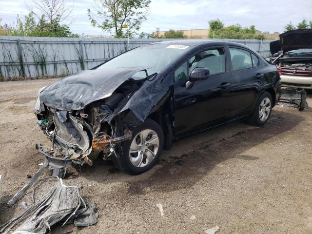 Photo 1 from auction – 2013 HONDA CIVIC LX with VIN 2HGFB2F44DH007000