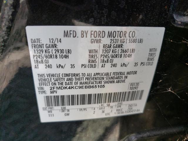 Photo 14 from auction – 2014 FORD EDGE LIMIT with VIN 2FMDK4KC9EBB65105