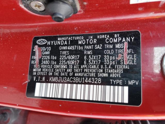 Photo 14 from auction – 2011 HYUNDAI TUCSON GLS with VIN KM8JU3AC3BU144328