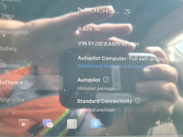 Photo 9 from auction – 2023 TESLA MODEL 3 with VIN 5YJ3E1EA6PF457901