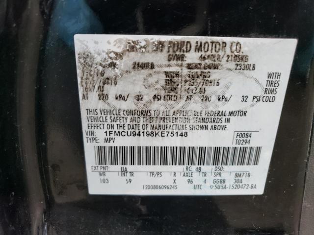 Photo 14 from auction – 2008 FORD ESCAPE LIM with VIN 1FMCU94198KE75148