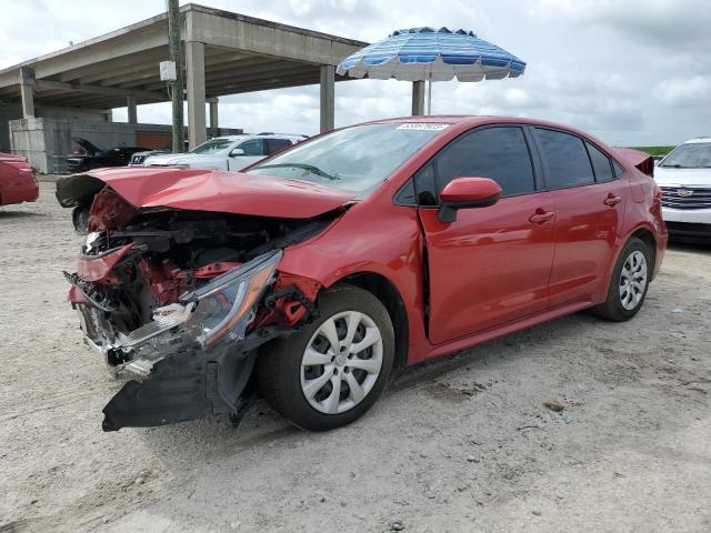 TOYOTA COROLLA LE 2021 with VIN JTDEPMAE7MJ142980 - Photo from auction