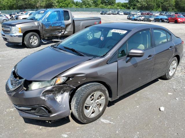 HONDA CIVIC LX 2014 with VIN 19XFB2F50EE013235 - Photo from auction