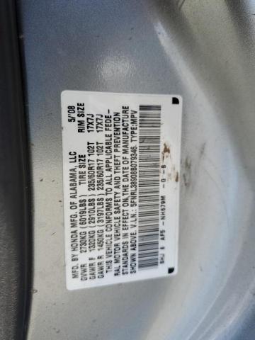 Photo 14 from auction – 2008 HONDA ODYSSEY TO with VIN 5FNRL38908B079346