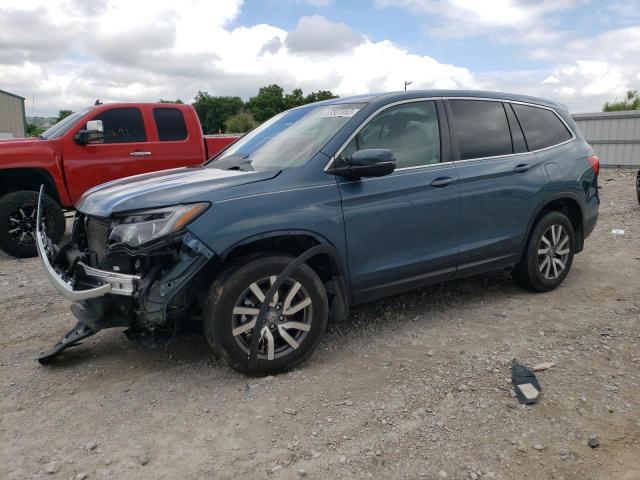 HONDA PILOT EX 2019 with VIN 5FNYF5H35KB031827 - Photo from auction
