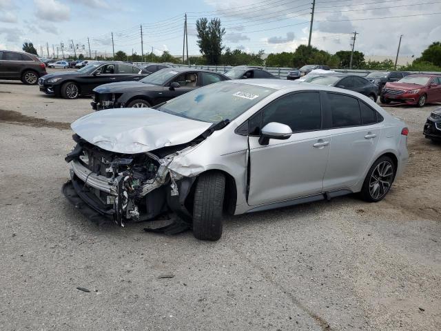 TOYOTA COROLLA SE 2021 with VIN 5YFS4MCEXMP096470 - Photo from auction