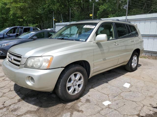 TOYOTA HIGHLANDER 2003 с VIN JTEGF21A430111392 - Фото с аукциона