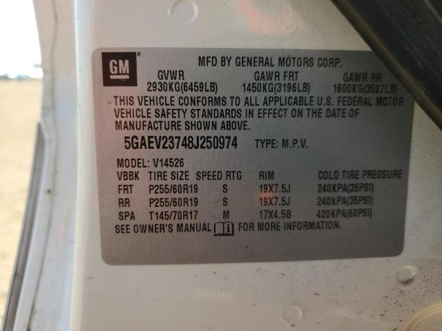 Photo 14 from auction – 2008 BUICK ENCLAVE CX with VIN 5GAEV23748J250974