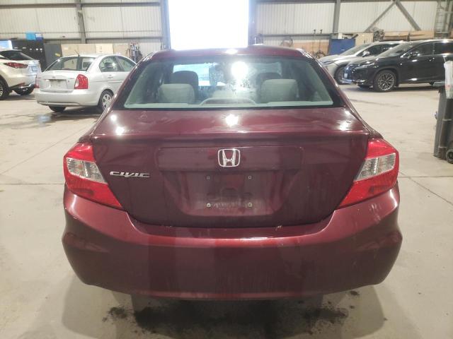 Photo 6 from auction – 2012 HONDA CIVIC LX with VIN 2HGFB2F46CH032740