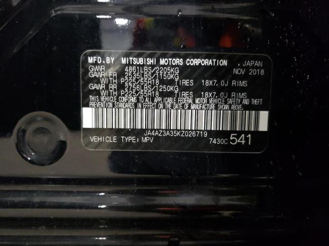 Photo 14 from auction – 2019 MITSUBISHI OUTLANDER with VIN JA4AZ3A35KZ026719