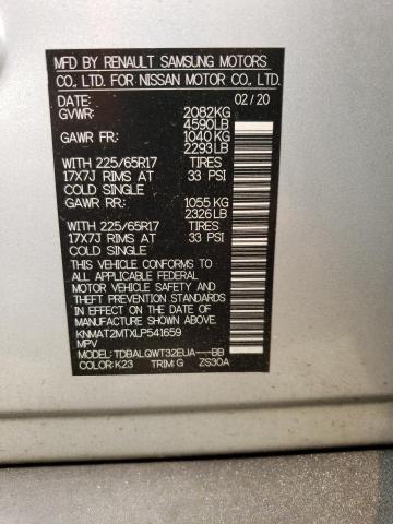 Photo 14 from auction – 2020 NISSAN ROGUE S with VIN KNMAT2MTXLP541659