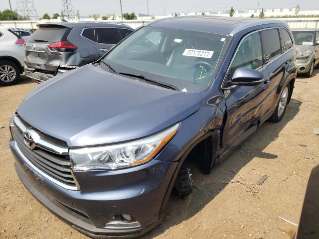 TOYOTA HIGHLANDER 2016 with VIN 5TDDKRFH2GS262316 - Photo from auction