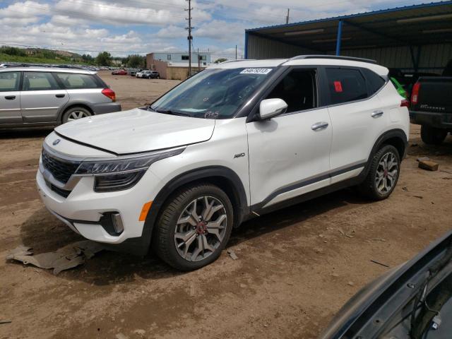 KIA SELTOS SX 2021 with VIN KNDETCA26M7158399 - Photo from auction