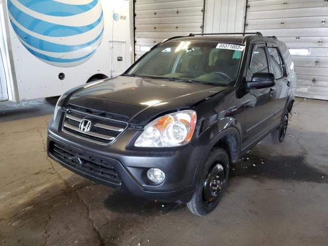 HONDA CR-V EX 2005 with VIN SHSRD78835U345569 - Photo from auction