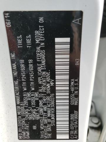 Zdjęcie 14 z aukcji – 2014 TOYOTA HIGHLANDER z VIN 5TDJKRFH3ES060276