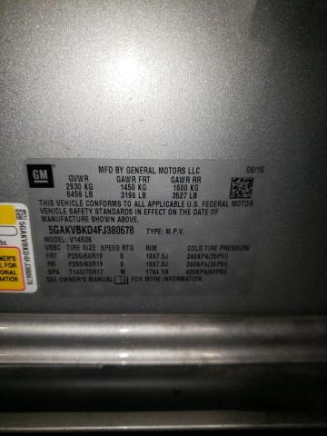 Photo 14 from auction – 2015 BUICK ENCLAVE with VIN 5GAKVBKD4FJ380678