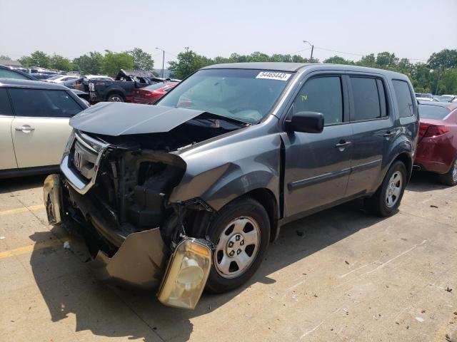 HONDA PILOT LX 2011 with VIN 5FNYF4H27BB007627 - Photo from auction
