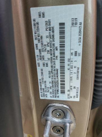 Photo 14 from auction – 2020 FORD ESCAPE TIT with VIN 1FMCU0DZ0LUA08442