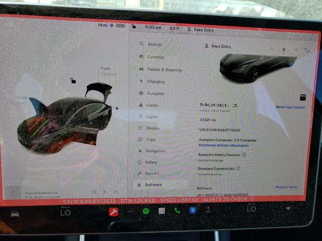 Photo 9 from auction – 2018 TESLA MODEL 3 with VIN 5YJ3E1EA8JF173533