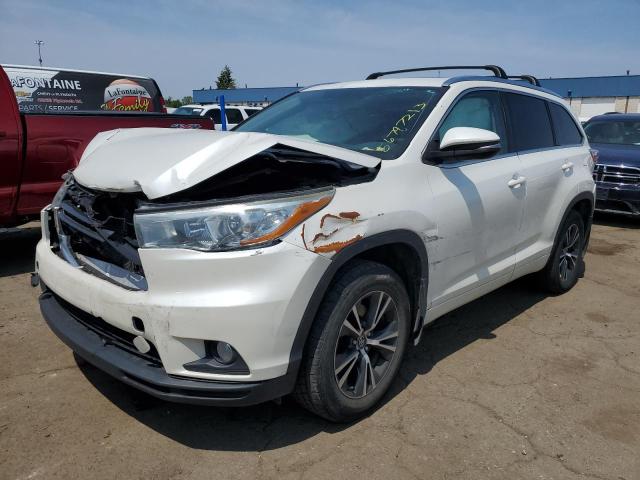 TOYOTA HIGHLANDER 2016 with VIN 5TDJKRFH8GS254191 - Photo from auction