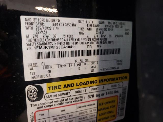Photo 14 from auction – 2018 FORD EXPEDITION with VIN 1FMJK1MT2JEA10411
