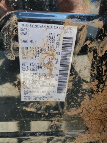 Photo 14 from auction – 2015 NISSAN PATHFINDER with VIN 5N1AR2MN2FC666291