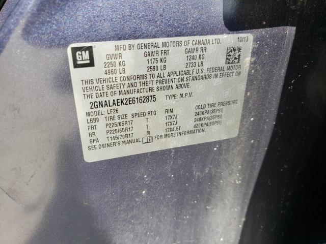 Photo 14 from auction – 2014 CHEVROLET EQUINOX LS with VIN 2GNALAEK2E6162875