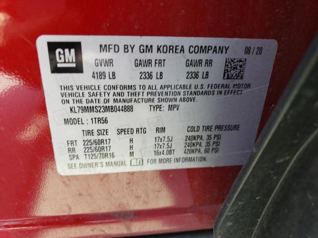 Photo 14 from auction – 2021 CHEVROLET TRAILBLAZE with VIN KL79MMS23MB044888
