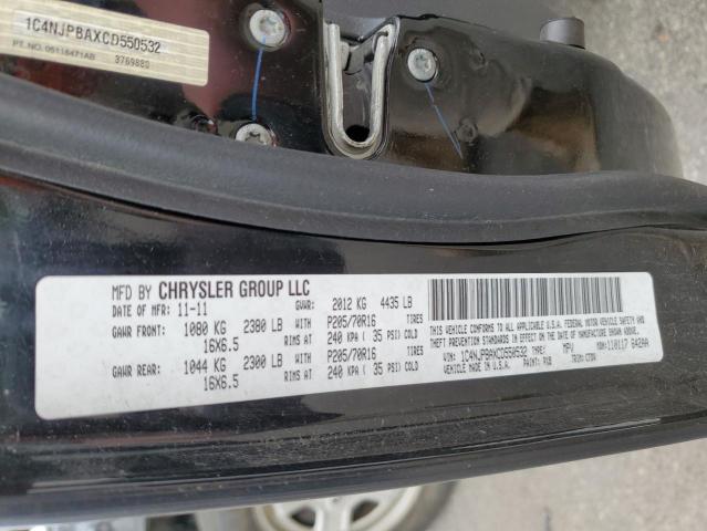 Photo 14 from auction – 2012 JEEP PATRIOT SP with VIN 1C4NJPBAXCD550532