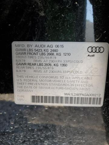 Photo 14 from auction – 2016 AUDI Q5 PREMIUM with VIN WA1L2AFPXGA006212