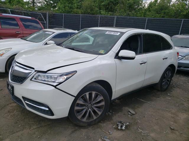 ACURA MDX TECHNO 2016 مع رقم تعريف المركبة 5FRYD4H45GB028182 - صورة من المزاد