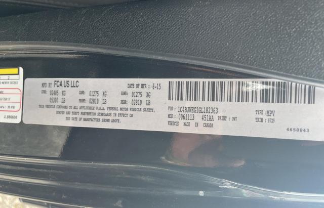 Photo 10 from auction – 2016 JEEP WRANGLER U with VIN 1C4BJWEG1GL182363