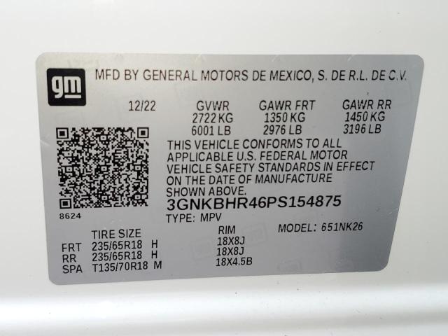 Photo 14 from auction – 2023 CHEVROLET BLAZER 2LT with VIN 3GNKBHR46PS154875