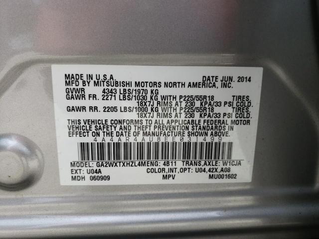 Foto 14 de la subasta – 2014 MITSUBISHI OUTLANDER con VIN 4A4AR4AU8EE031499