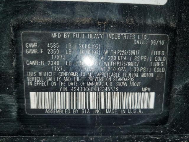 Photo 14 from auction – 2011 SUBARU OUTBACK 2. with VIN 4S4BRCGC4B3345559
