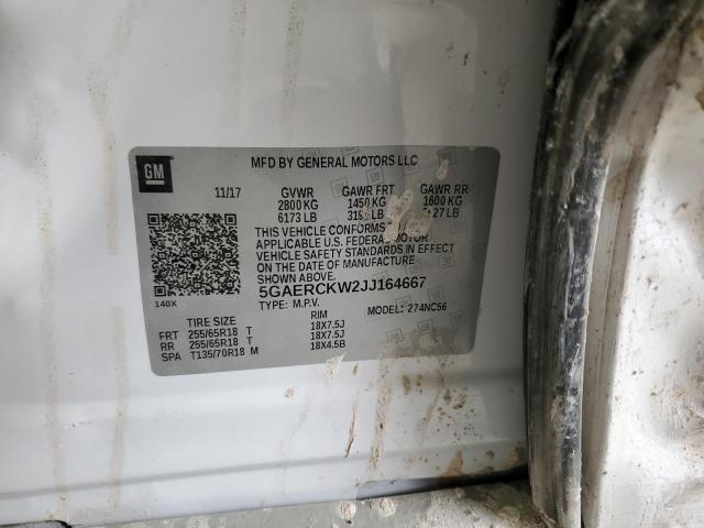 Photo 14 from auction – 2018 BUICK ENCLAVE PR with VIN 5GAERCKW2JJ164667