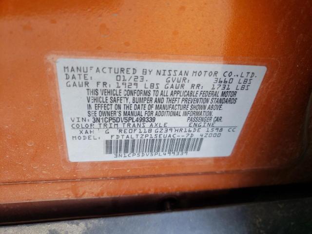 Photo 14 from auction – 2023 NISSAN KICKS SR with VIN 3N1CP5DV5PL499339