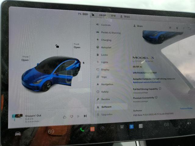 Photo 9 from auction – 2018 TESLA MODEL 3 with VIN 5YJ3E1EA4JF009051