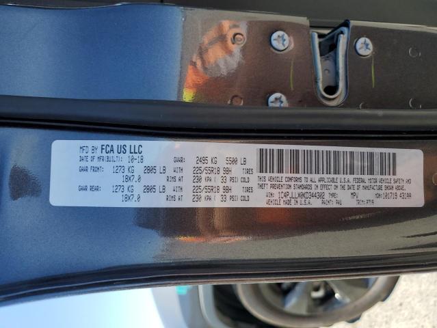 Photo 14 from auction – 2019 JEEP CHEROKEE L with VIN 1C4PJLLX0KD344302
