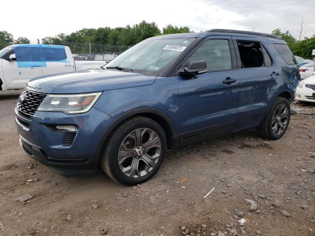 FORD EXPLORER S 2018 with VIN 1FM5K8GT5JGA01776 - Photo from auction