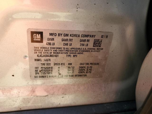 Photo 14 from auction – 2018 BUICK ENCORE PRE with VIN KL4CJASB4JB651601