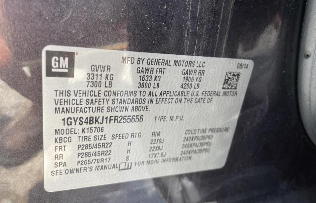 Photo 10 from auction – 2015 CADILLAC ESCALADE L with VIN 1GYS4BKJ1FR255656