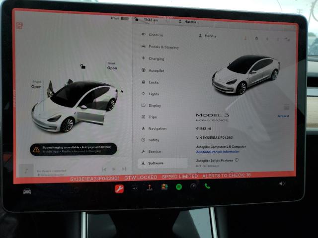Photo 9 from auction – 2018 TESLA MODEL 3 with VIN 5YJ3E1EA3JF042901